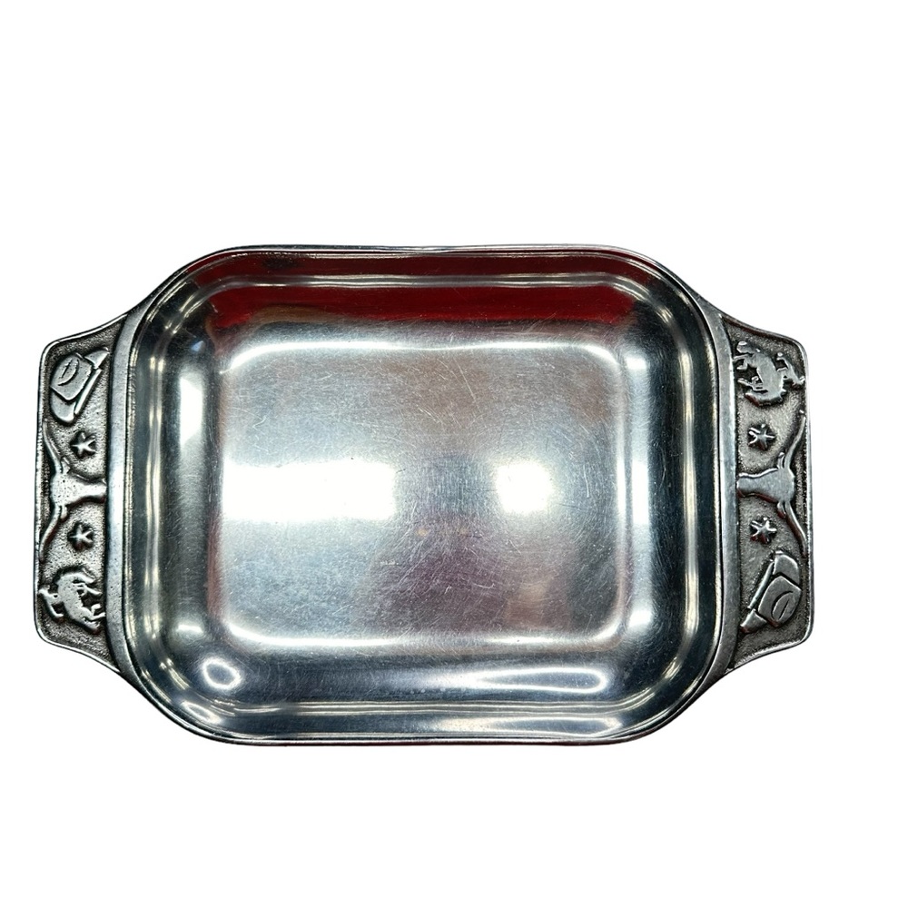 Wilton Armetale Western tray. Made in USA.